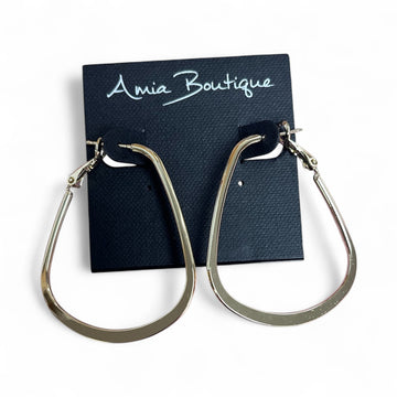 Oval Hoop Latch back Earing