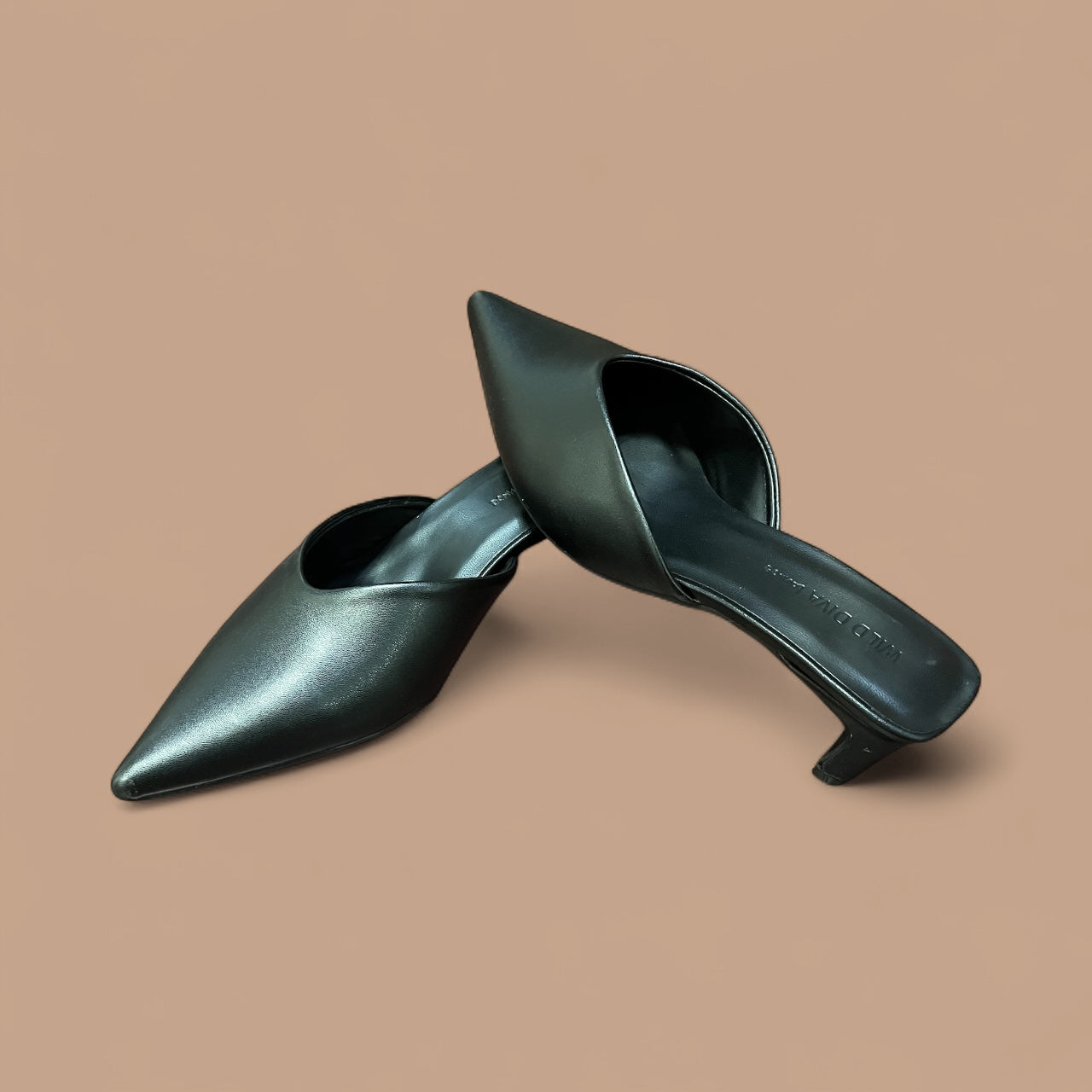 Pointed-toe Mule Heels