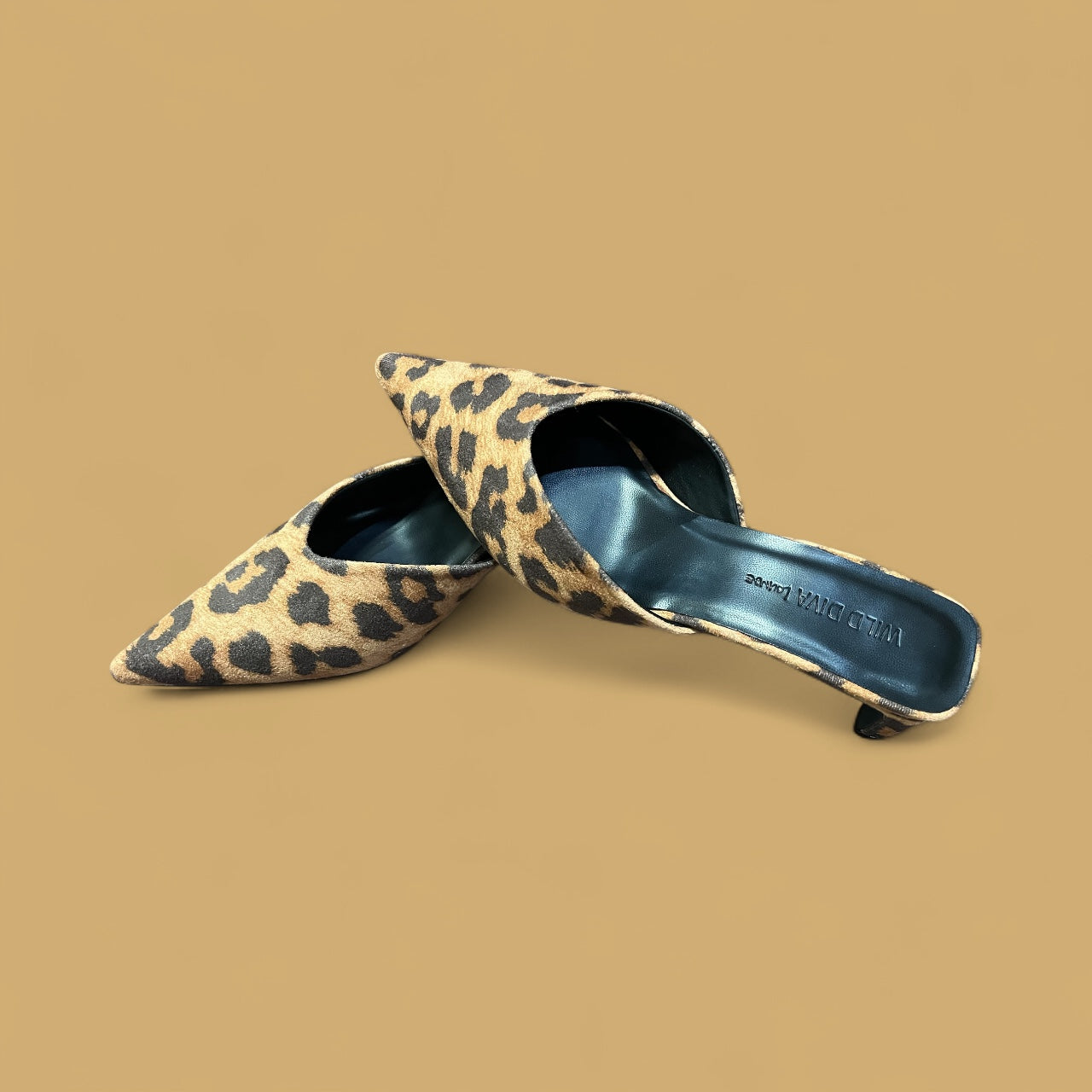 Pointed-toe Mule Heels