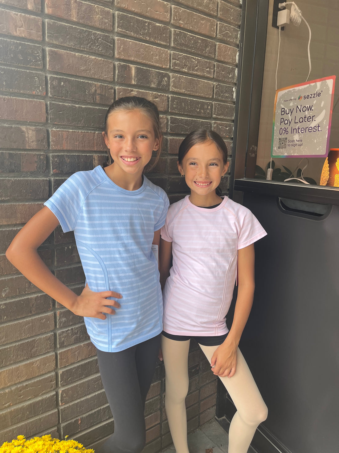 Tween girls striped stretchy tee 