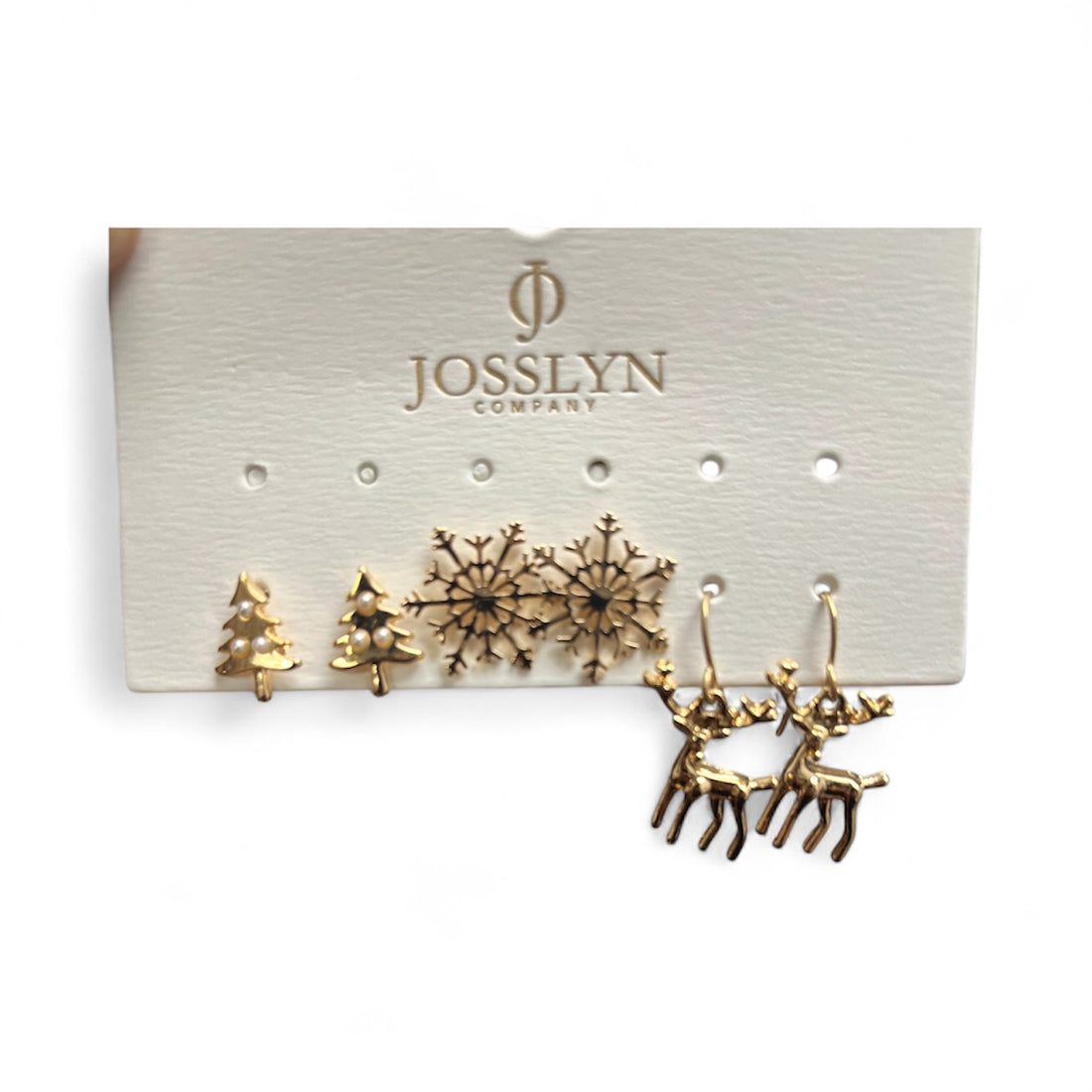 X-mas Tree Snowflake Reindeer Christmas Earrings