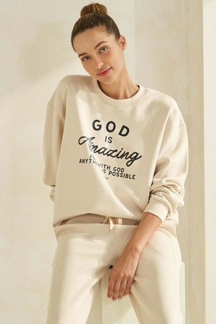 God Is Amazing Crewneck