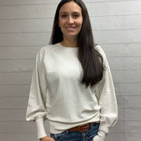 Lightweight cream colored long sleeve sweater 