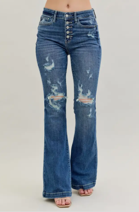 Judy Blue Midrise Button Fly