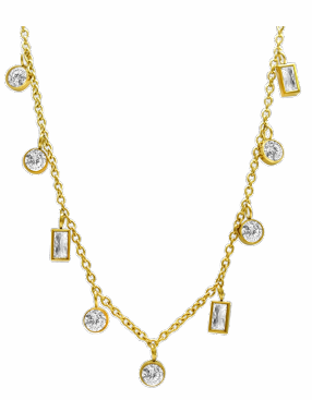 Isla - Anacapri Clear Gem Necklace