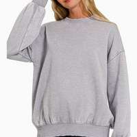 Acid Wash Fleece Oversized