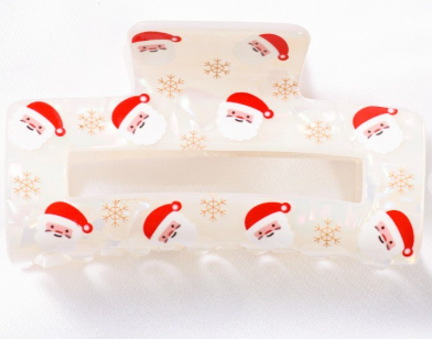 Santa claw hair clip
