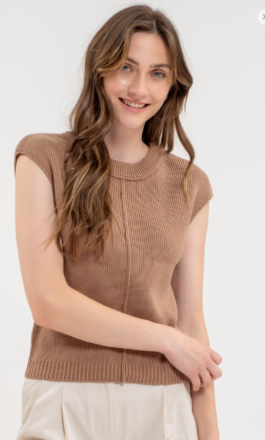Sleeveless Sweater Knit Top