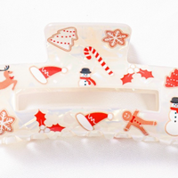 Snowman Hair claw slip