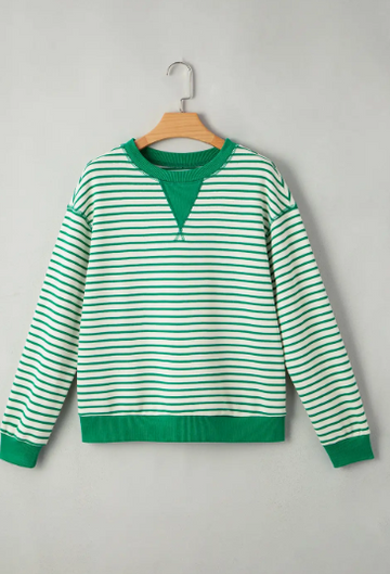 Stripe Patchwork Reverse Seam