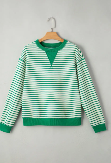 Stripe Patchwork Reverse Seam