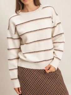 Striped Crew Neck Sweater