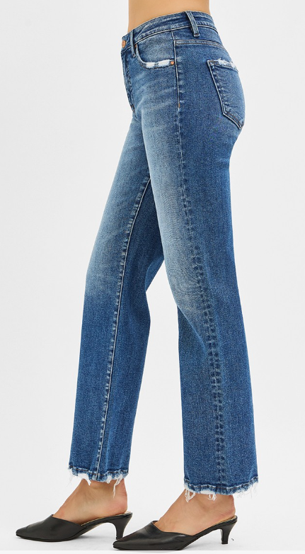 Risen-Tummy Control HR Ankle Straight