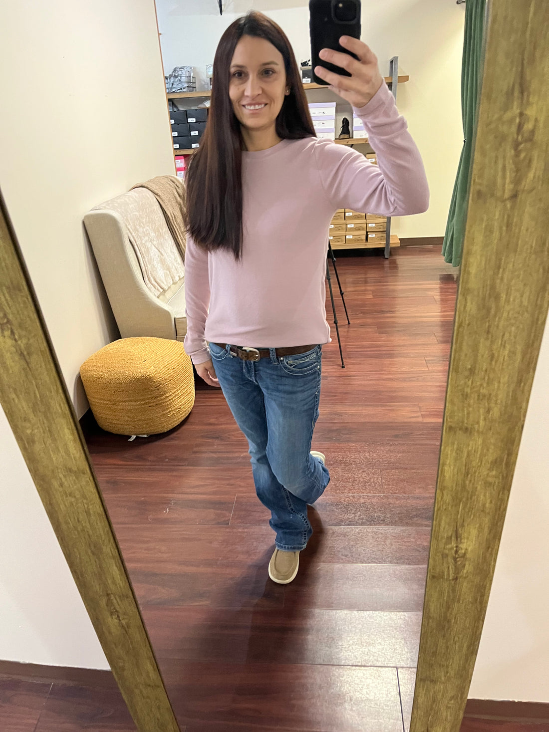 Lavender ultra soft long sleeve top 