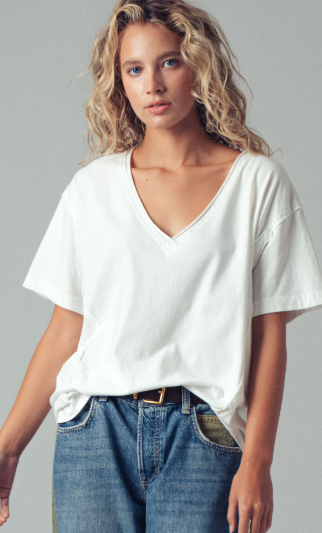 Vintage Wash V-neck Tee