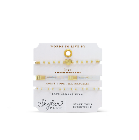 Words to Live By – Love Bracelet