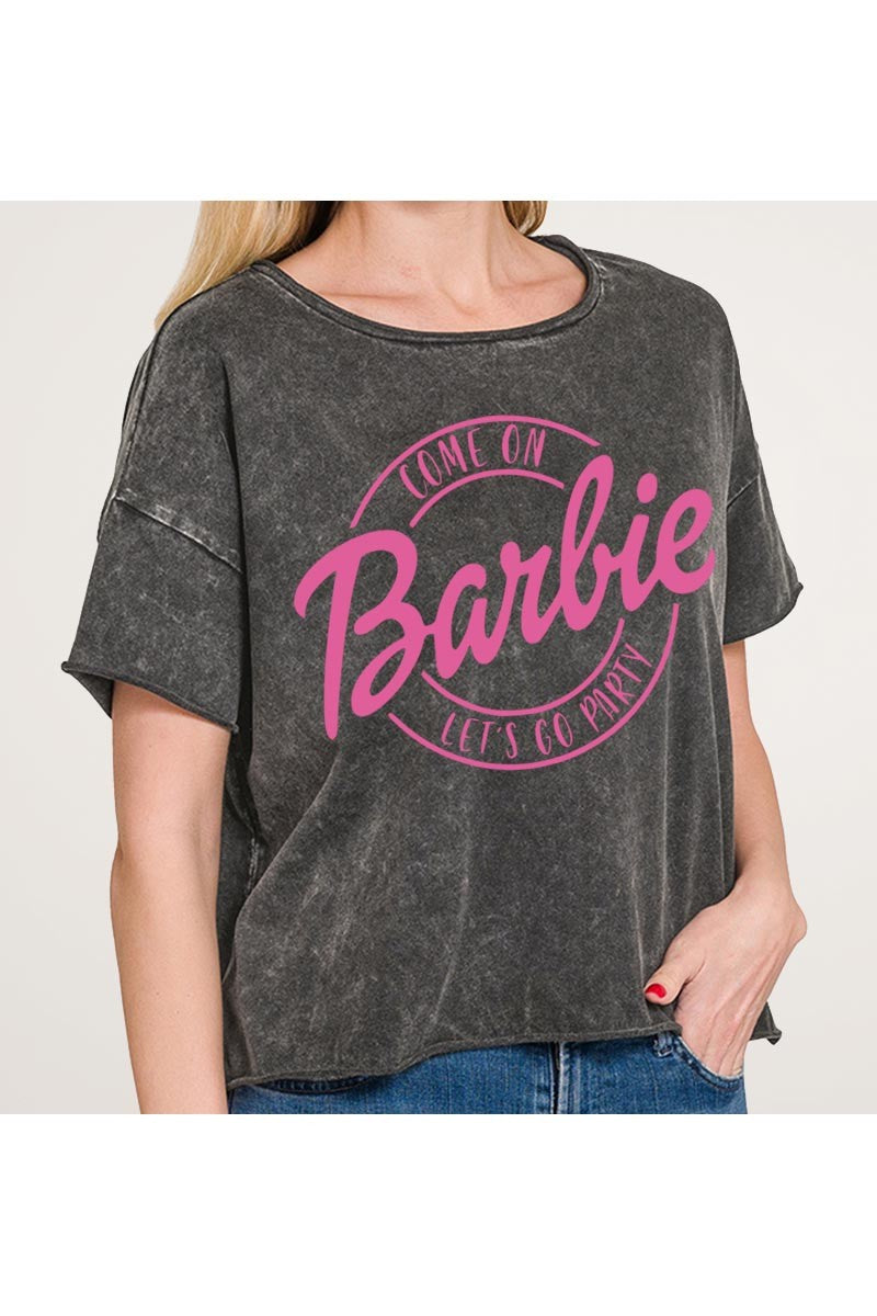 Come On Barbie Let’s Go Party Cropped Tee