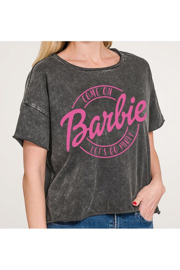 Come On Barbie Let’s Go Party Cropped Tee