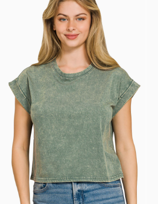 Mineral Washed Cotton Tee