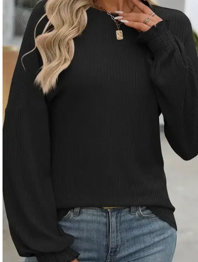 Loose Fit Striped Knit Pullover 