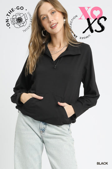 Half-Zip Pullover Top