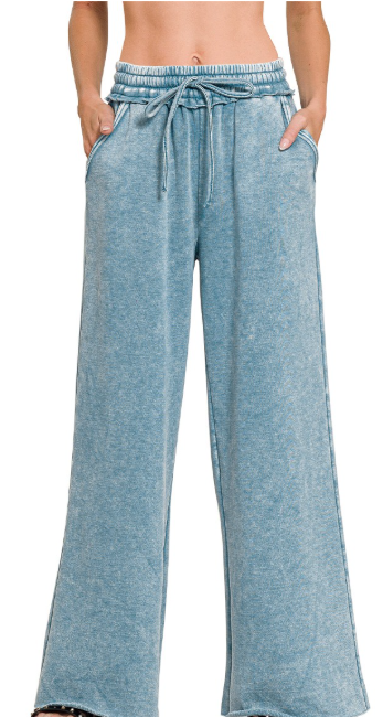Acid Wash Fleece Sweatpants