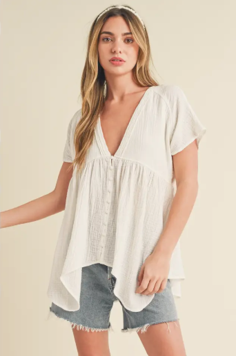 Relaxed Cotton Blouse