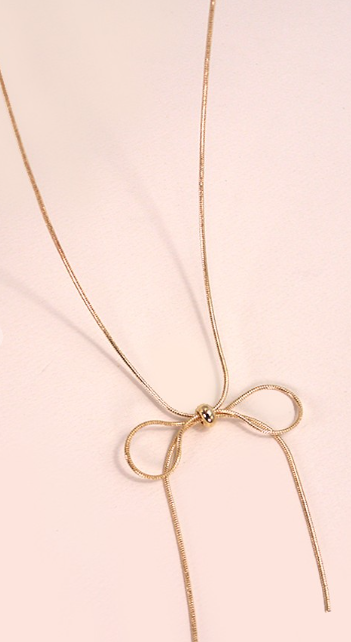 Bow Pendant Neckalce