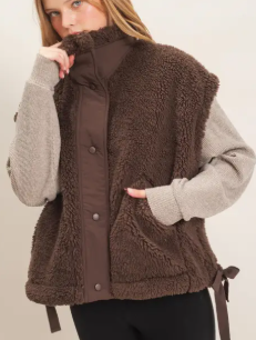 Cozy Sherpa Vest-3 colors