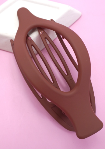 Oval Lay Down Flat Hair Claw Clips