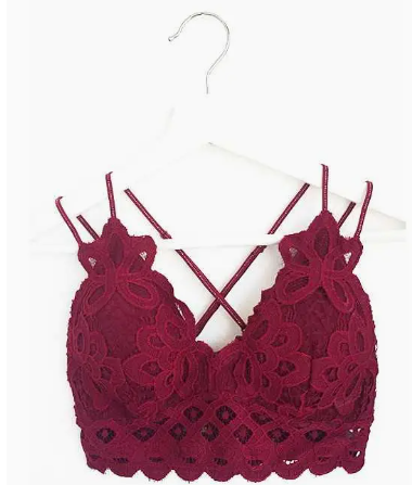 Scalloped Lace Cami Bralette