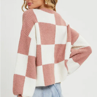 Checker Relaxed Sweater