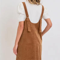 Overall Corduroy Dress
