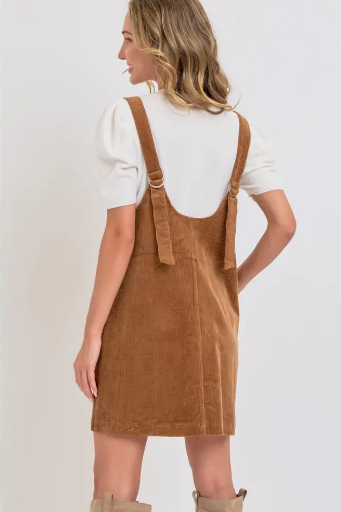 Overall Corduroy Dress