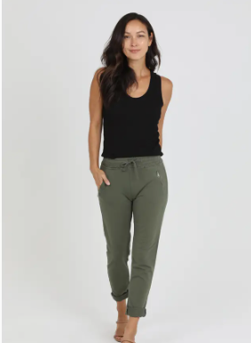 French Terry Jogger-DK Olive