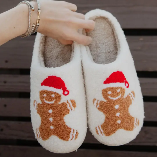 Warm winter slippers Gingerbread