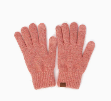 C.C Heather Knit Plain Gloves