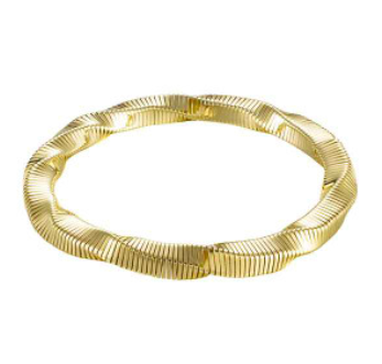 Stretch Bracelet twist - gold/silver