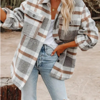 plaid flannel shaket jacket