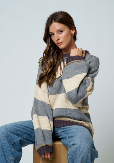 Cozy Stripe Oversized Sweater