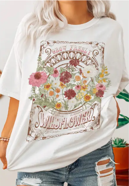 Grow Freely Wildflower Tee