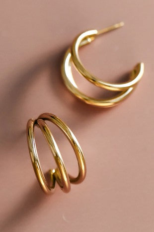 The Mia Gold Hoop