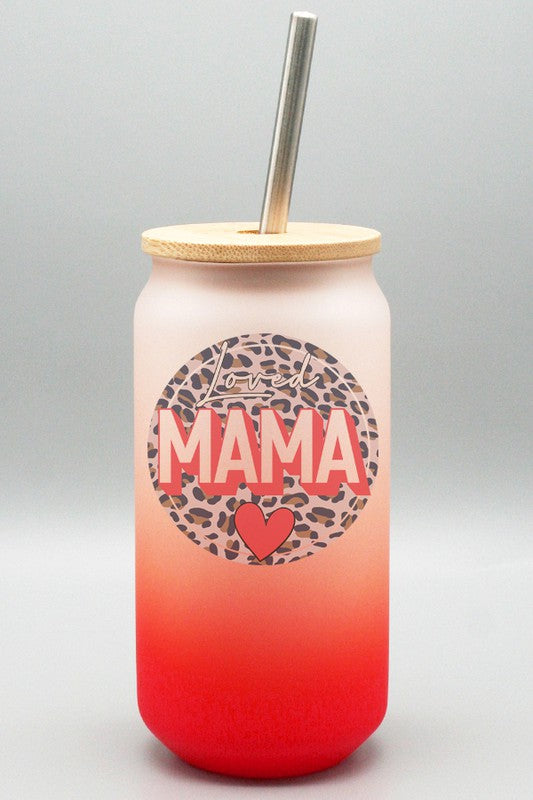 Loved Mama Glass Tumbler