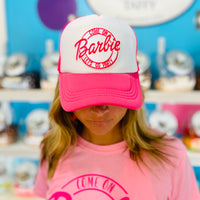 Barbie Hot Pink & White Baseball Cap