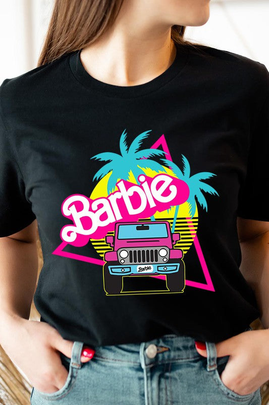 KIDS Barbie Malibu Pink Jeep Graphic Tee