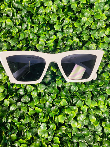 White Cat Eye Sunglasses