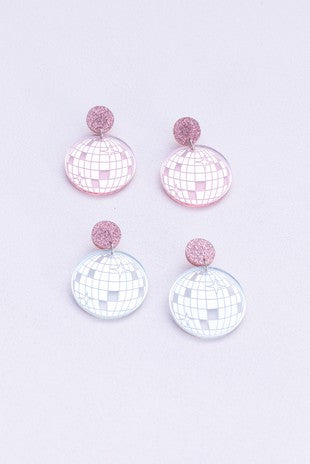 Mirror Ball Earrings (2 Colors)