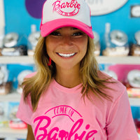 Barbie Hot Pink & White Baseball Cap