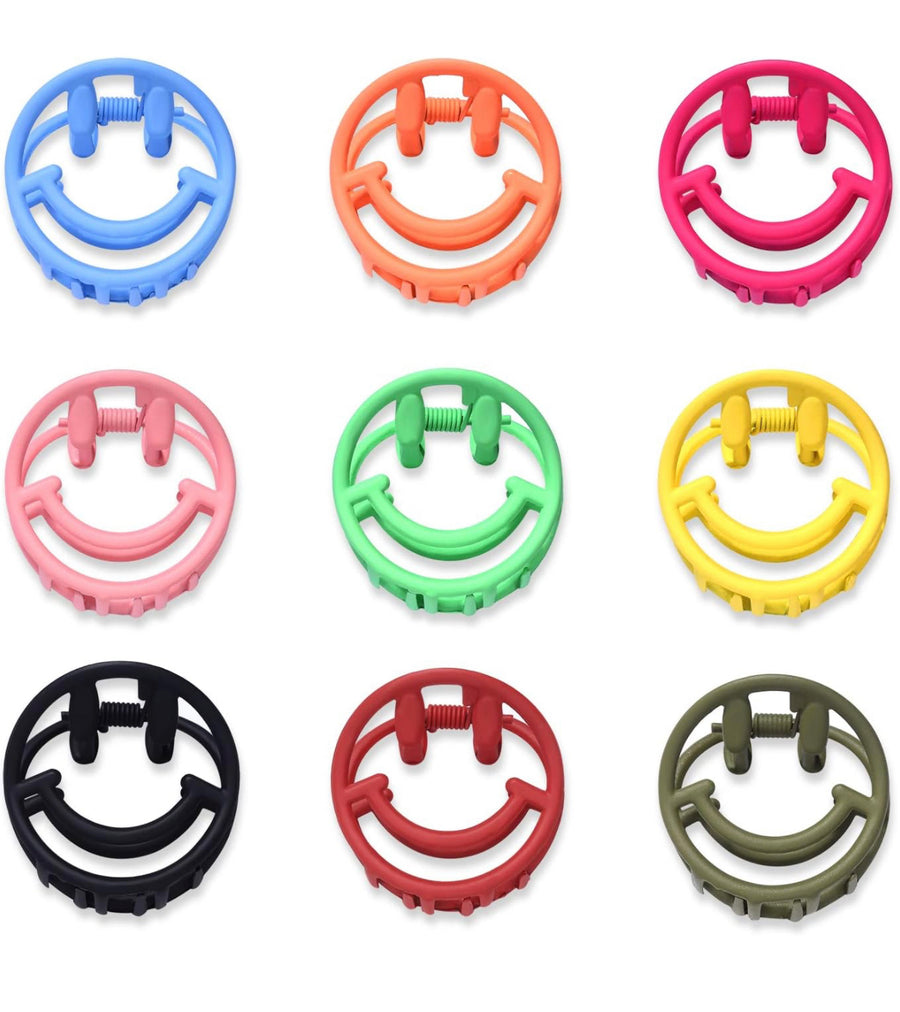 Round Happy Face Hair Clip