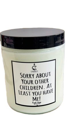 Sorry about your other children. Mothers Day Soy Candle